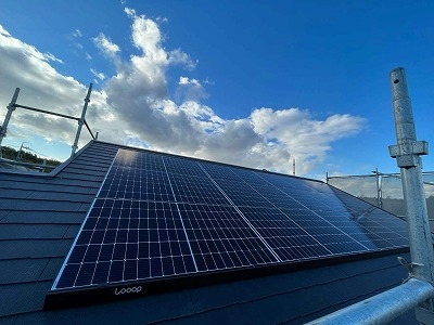 阿久比町　注文住宅　太陽光パネル設置工事