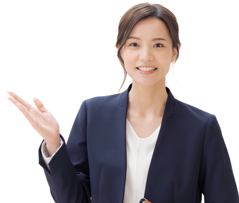 案内をしている女性